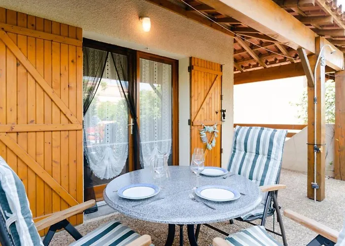 Pavillon T2 Mezzanine Climatise, Piscine, Wifi, Proche Lagune Et Plage, Parking, Non-fumeur - Fr-1-409-237 그륏상
